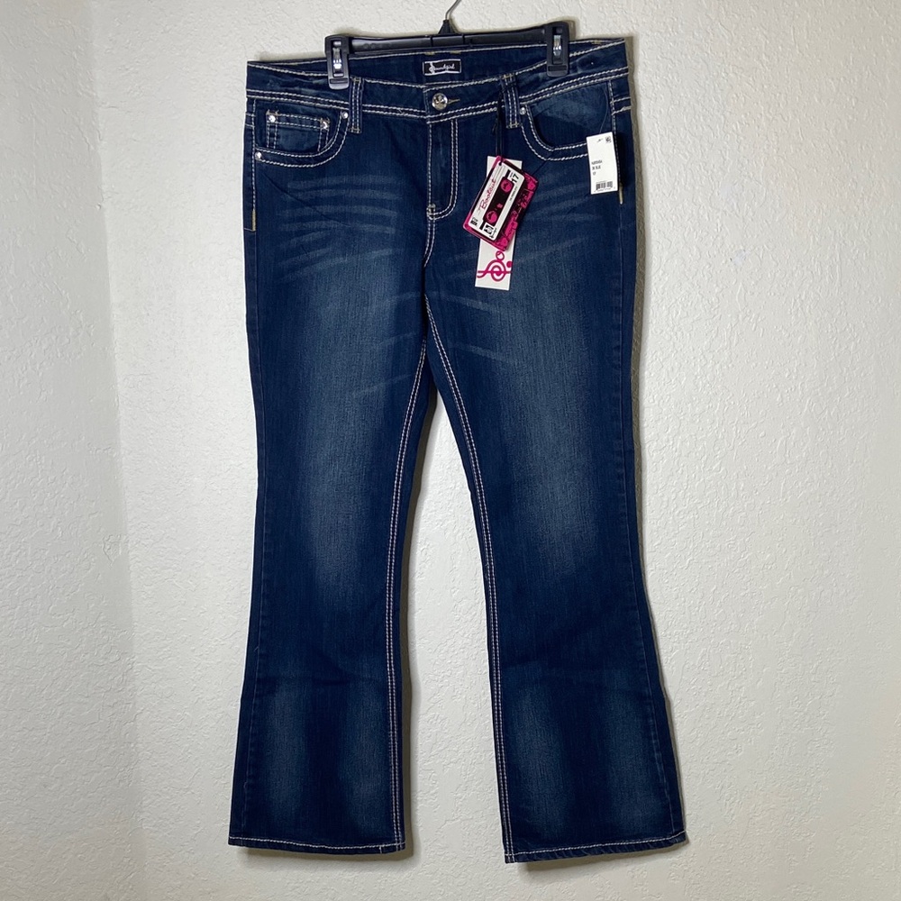 Soundgirl Dark Blue Flare Jeans